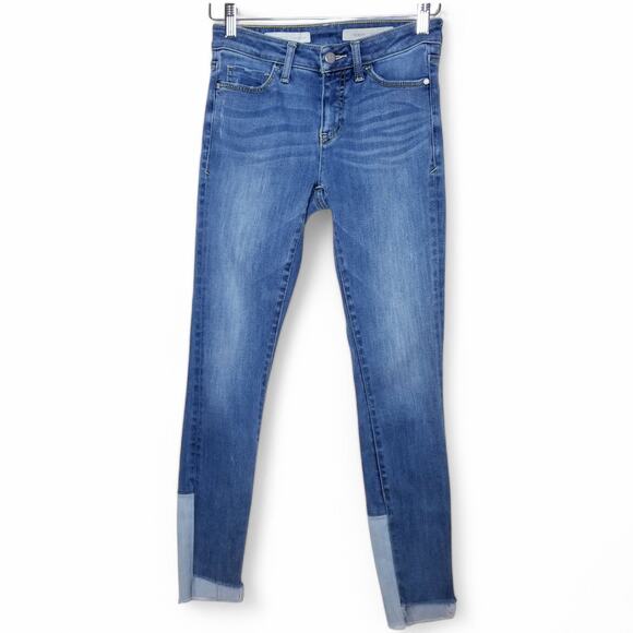 Pilcro and the Letterpress Anthropologie Script High High-Low Skinny Jeans - 25 - Picture 4 of 9